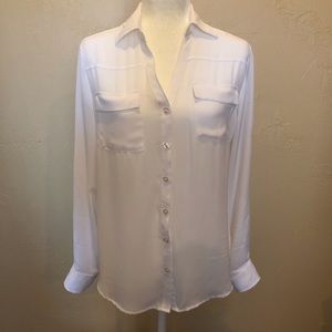 ❇️ NWOT, New York & Company, White blouse, Size M